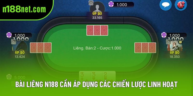 Bài Liêng N188 cần áp dụng các chiến lược linh hoạt Bài Liêng N188 cần áp dụng các chiến lược linh hoạt